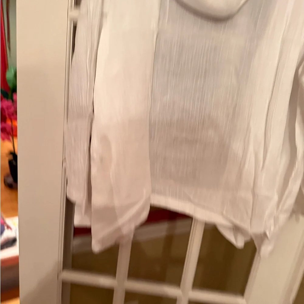 J. Jill Woman Crisp White Lightweight Jacket - Picture 5 of 5